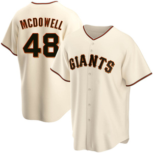 Youth San Francisco Giants Sam Mcdowell Replica Cream Home Jersey