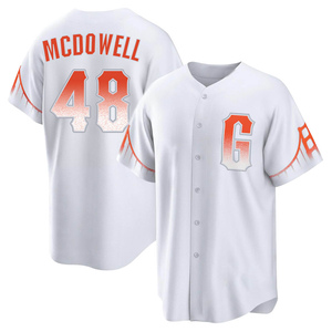 Youth San Francisco Giants Sam Mcdowell Replica White 2021 City Connect Jersey