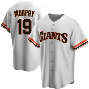 Youth San Francisco Giants Tom Murphy Replica White Home Cooperstown Collection Jersey