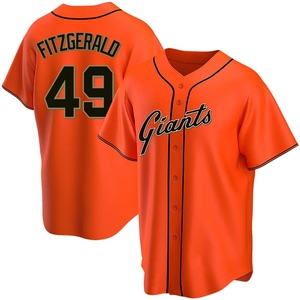 Youth San Francisco Giants Tyler Fitzgerald Replica Orange Alternate Jersey