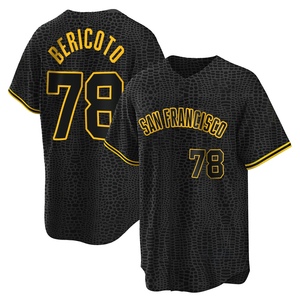 Youth San Francisco Giants Victor Bericoto Replica Black Snake Skin City Jersey